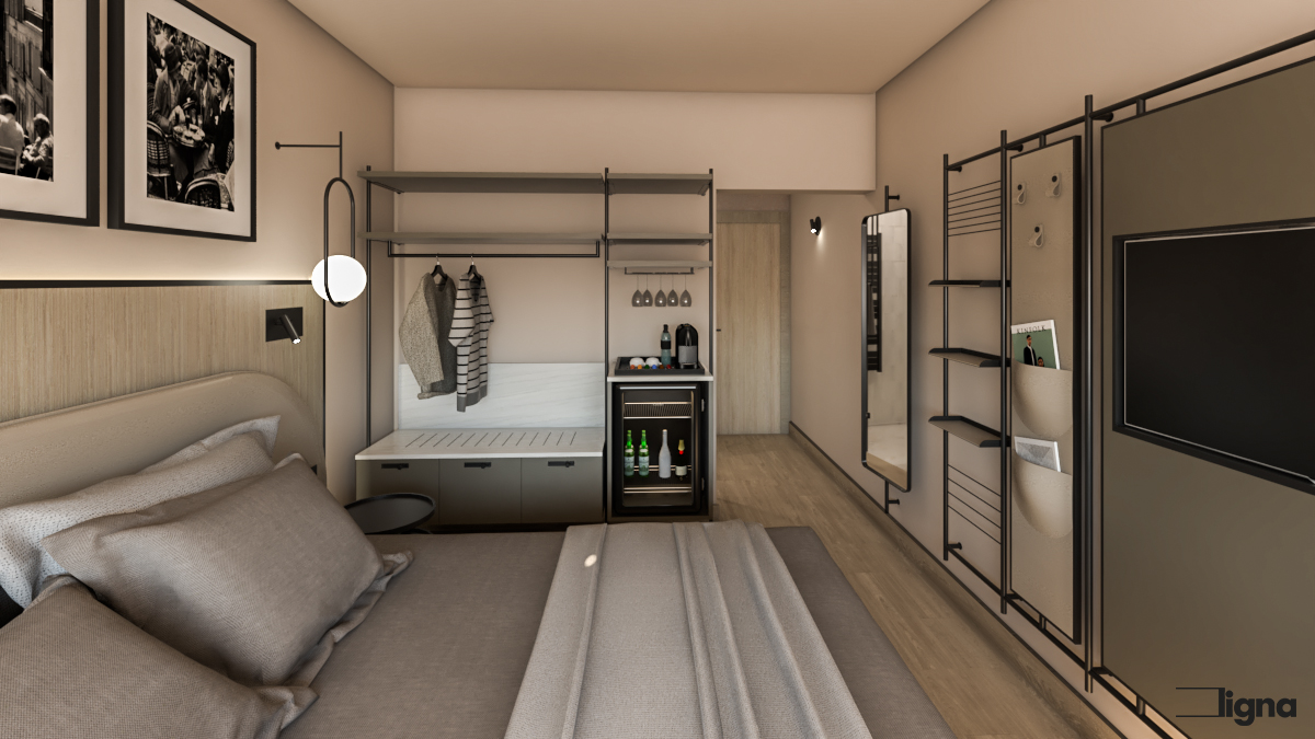 Urban-business-hotel-Standard Room_Bed-ligna-group_03